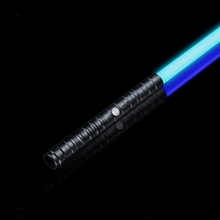 Star Wars lasersværd med 15 lysfarver og lydeffekter - Genopladelige - 1 stk - Sort håndtag